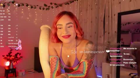 Snapshot of _lauraspencer_ chatting on September 17, 6:28 am Laura online show from September 17, 6:28 am