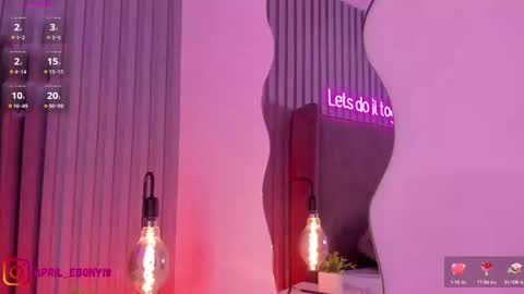 Snapshot of april_ebony18_ chatting on February 13, 1:37 pm April online show from February 13, 1:37 pm