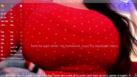 Ayana Delatorre online show from October 24, 10:54 pm