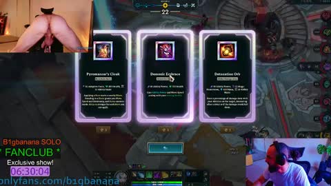 b1gbanana online show from March 8, 7:20 pm