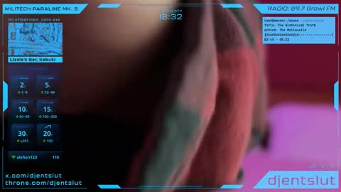 djentslut online show from February 24, 12:24 am