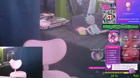Snapshot of highnesscanna chatting on October 10, 2:17 am HiGHNESS CANNA online show from October 10, 2:17 am