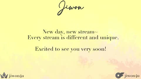 Jiwon online show from September 27, 1:58 am
