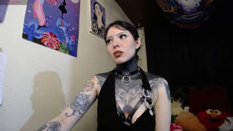 Snapshot of maliceinwonderland25 chatting on December 13, 1:37 am Alice Asylum online show from December 13, 1:37 am