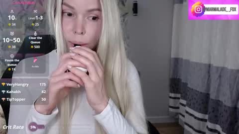 Marmalade Fox online show from November 13, 7:05 pm