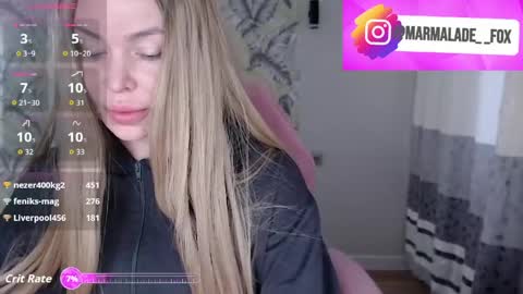 Marmalade Fox online show from April 13, 10:58 pm