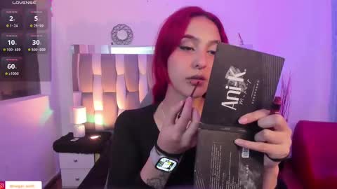 Snapshot of megan_wolf_1 chatting on February 25, 8:36 am Megan Online 1200am To 600 am Colombian time online show from February 25, 8:36 am