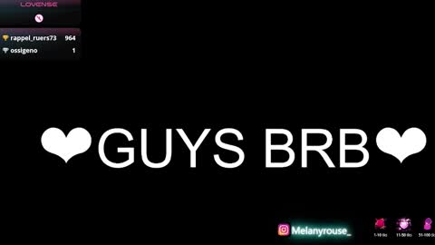 melanyrouse1 online show from November 11, 10:23 pm