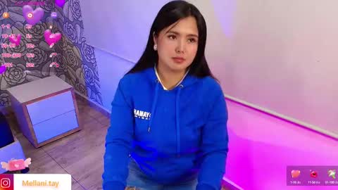 Snapshot of mellani_tay chatting on February 20, 4:18 am Mellani  online show from February 20, 4:18 am