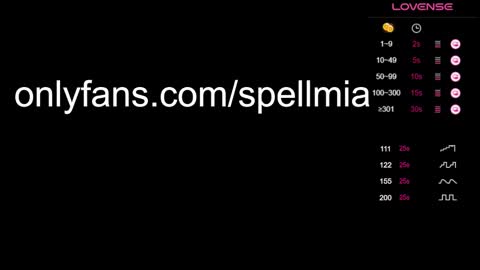 Mia  instagram miasspell online show from January 25, 7:18 pm