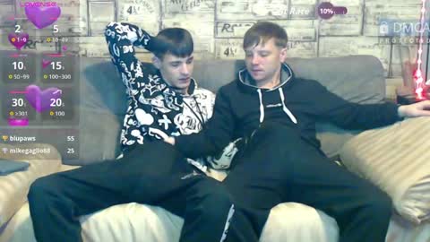 Max tall dark-haired guy with tattoos and Phil blond-haired online show from May 20, 4:42 am