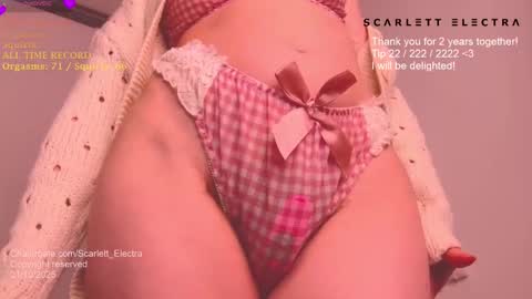 Snapshot of scarlett_electra chatting on October 1, 4:17 pm SCARLETT ELECTRA - online show from October 1, 4:17 pm