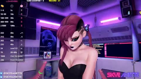 SkyeAnette online show from April 24, 1:18 am