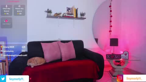 Snapshot of soymerly11_ chatting on February 24, 5:22 am Independent Model Merly online show from February 24, 5:22 am