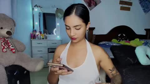 Snapshot of stefanny_pllus chatting on October 9, 3:23 am Im MiaIts my first day here online show from October 9, 3:23 am