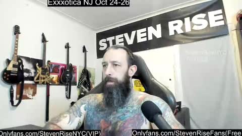 Snapshot of stevenrisenyc chatting on October 16, 1:27 am StevenRiseNYC online show from October 16, 1:27 am