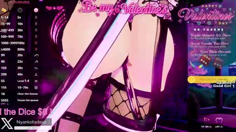 Snapshot of tadakonyanko chatting on February 15, 2:47 am Tadako Nyanko online show from February 15, 2:47 am