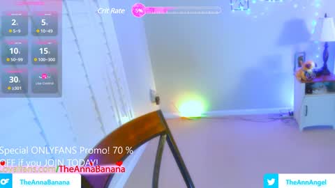 Snapshot of theannabanana chatting on December 6, 3:24 am Anna Banana AKA Ann Angel online show from December 6, 3:24 am