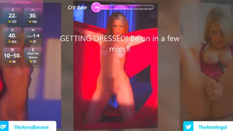Snapshot of theannabanana chatting on March 10, 4:03 pm Anna Banana AKA Ann Angel online show from March 10, 4:03 pm