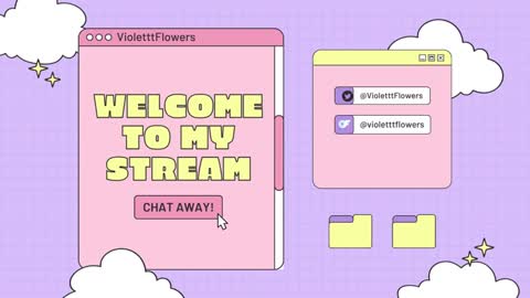 Violet Flowers online show from October 15, 4:30 pm