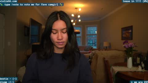 Snapshot of violishh chatting on January 5, 9:36 pm follow me on twitter violishh and ig violishh  online show from January 5, 9:36 pm